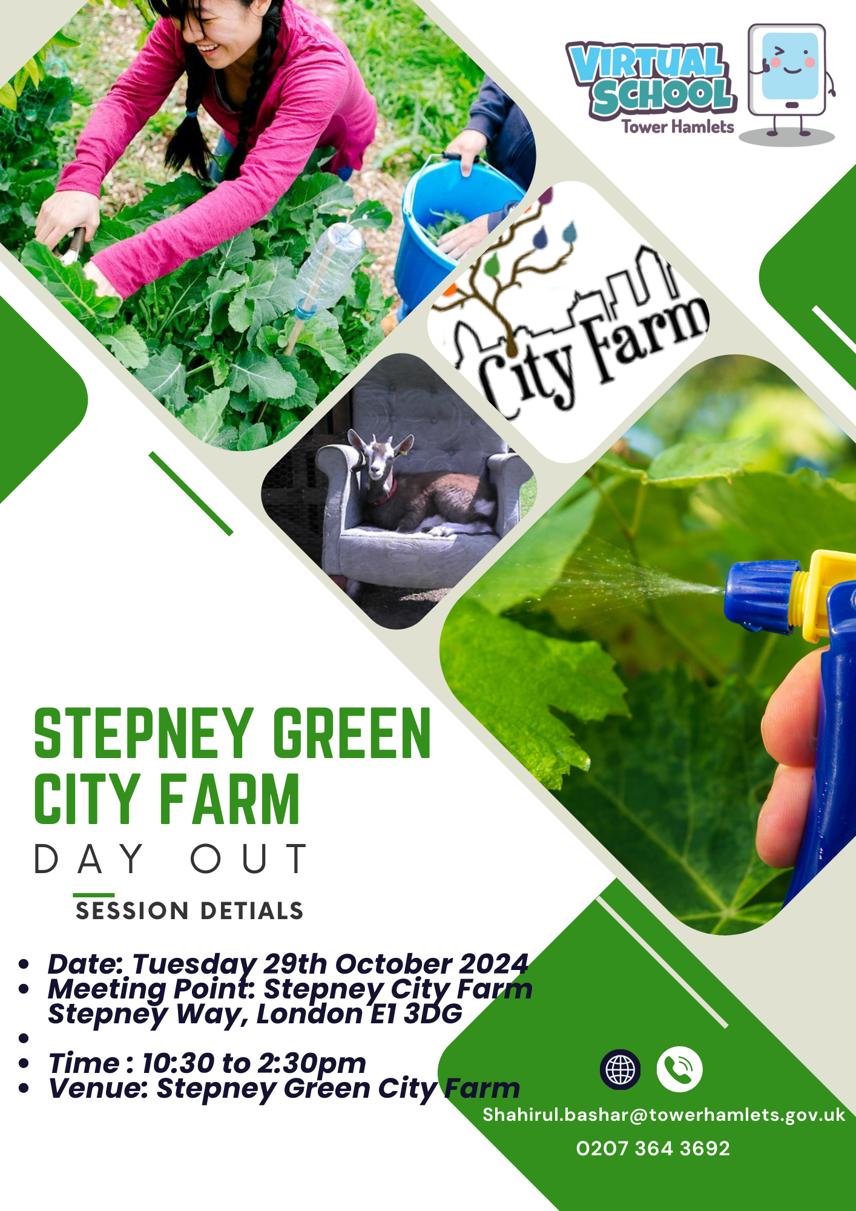 Stepney Green  City Farm Flyer 